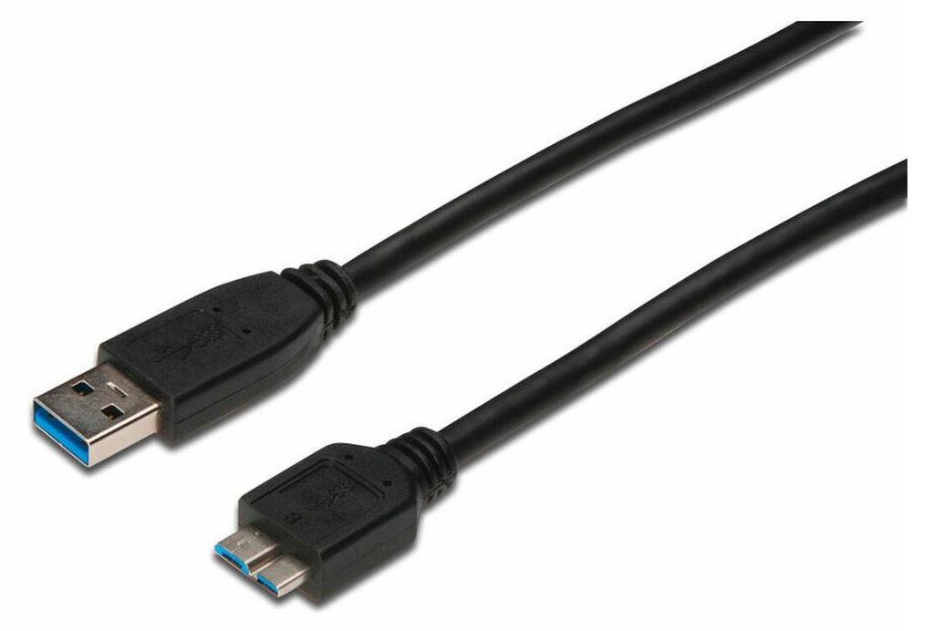 DIGITUS USB 3.0 Anschlusskabel Typ A -mikro B St/St 0.25m Immagine del prodotto 