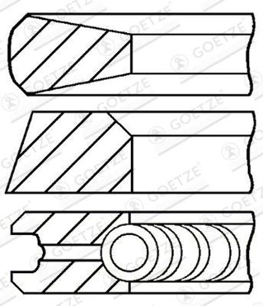 Stop consommation d'huile segments de piston pour A6 et Boxster