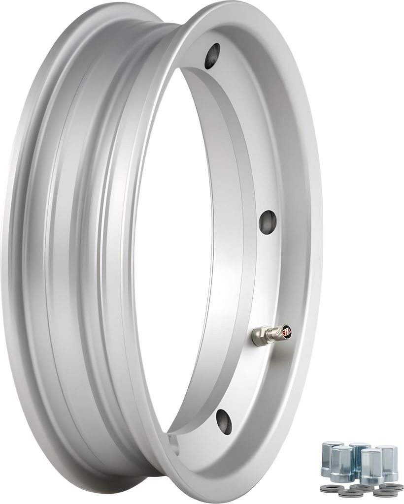 Felge Schlauchlos SIP Performance 2.25 Ø 10 Zoll silber matt für Vespa 160 GS, 180 SS