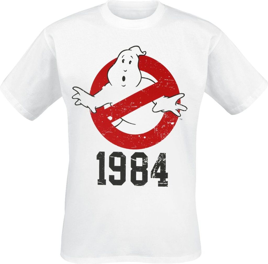 Ghostbusters T-Shirt Herren 1984 weiß Fan-Merch, Filme, Produktbild 