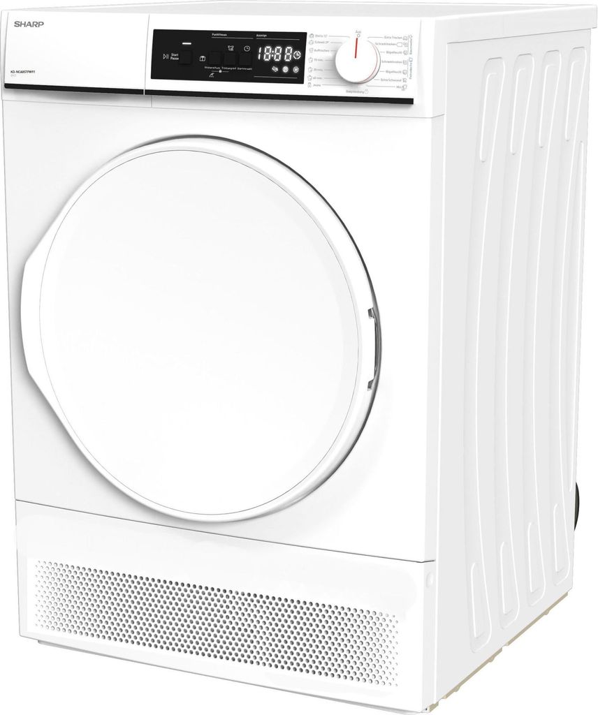 Sharp Kondenstrockner 8kg Weiß B LED-Display BubbleDrum Produktbild 10