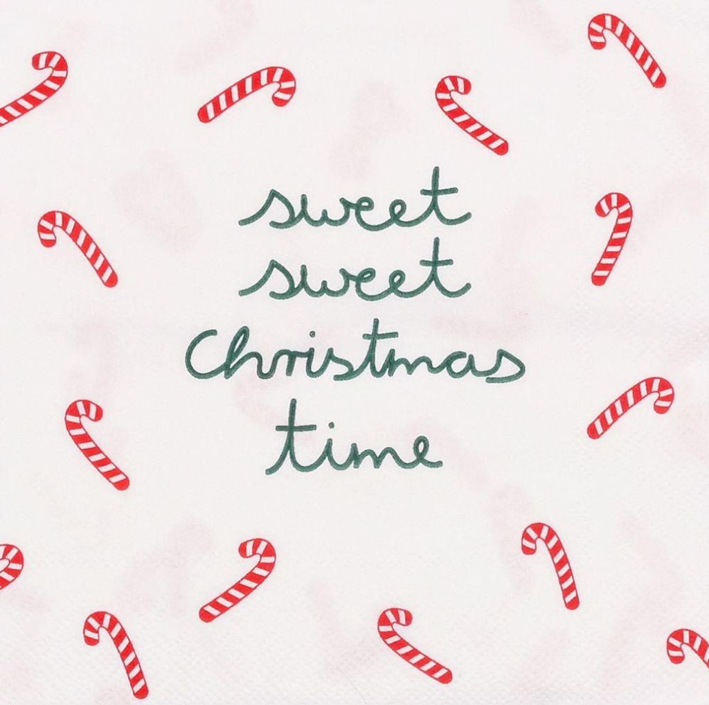 Cocktailservietten "sweet sweet Christmas time"