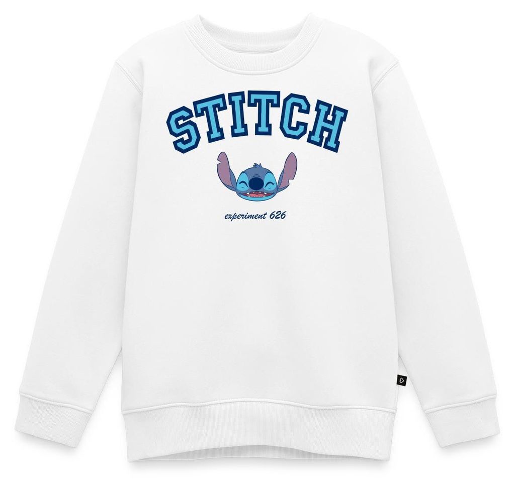 Lilo & Stitch Experiment 626 Kinder Premium Pullover, 134/140 (8 Jahre), Weiß
