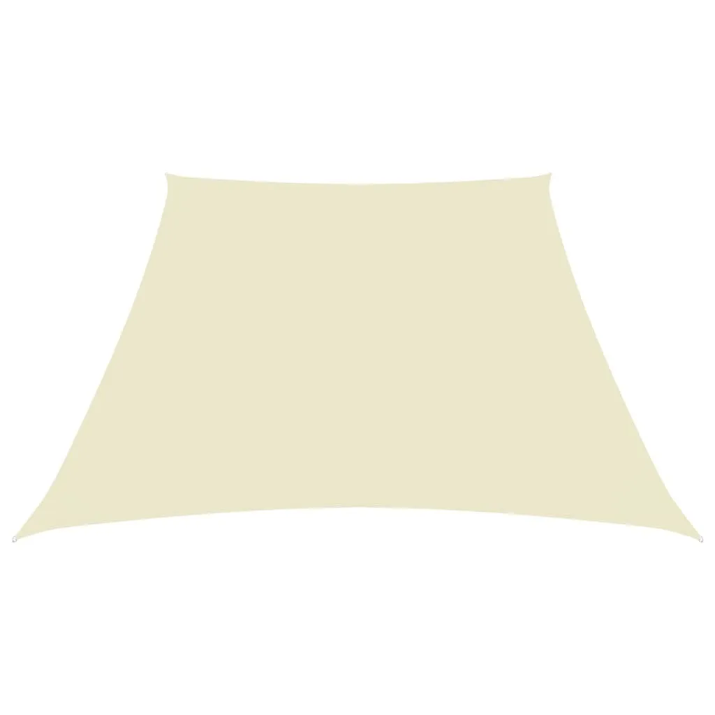 vidaXL Tenda da Sole Trapezoidale 2/4x3 m Bianco Crema | Acquista Ora