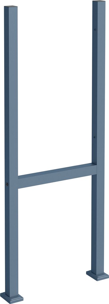 Toboli Paketbox Ständer Anthrazit 610 x 115 x 1500 mm, Standfuß mit 2 Pfosten für Briefkasten Paketkasten Mailbox, Briefkastenständer aus Stahl...
