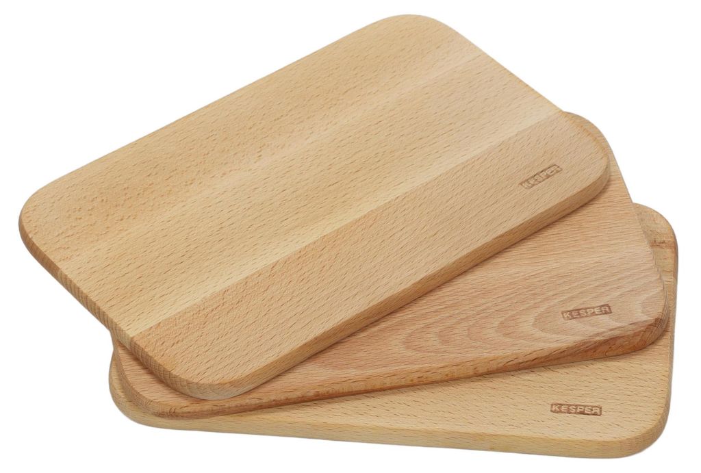 KESPER Snijplanken, 3 stuks, 23 x 15 x 1 cm, beukenhout, Productafbeelding 