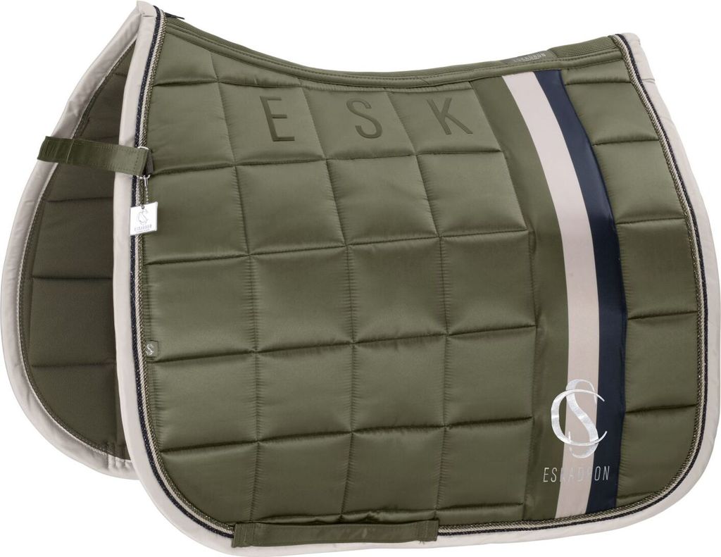 Eskadron Schabracke Big Square Mattgloss dusty olive Classic Sports 25 F/S, Größe:DL