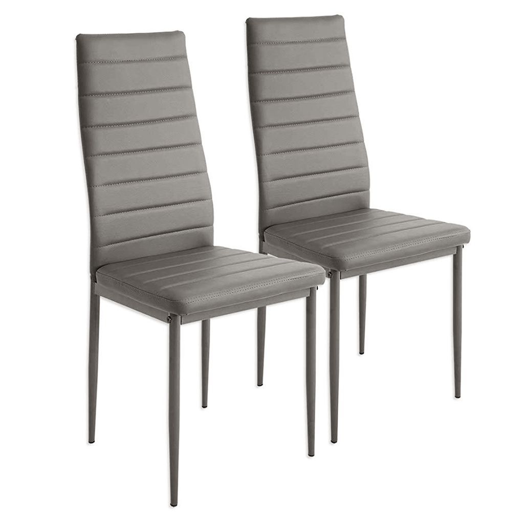 2er Set Esszimmerstühle Küchenstuhl aus Kunstleder Produktbild 