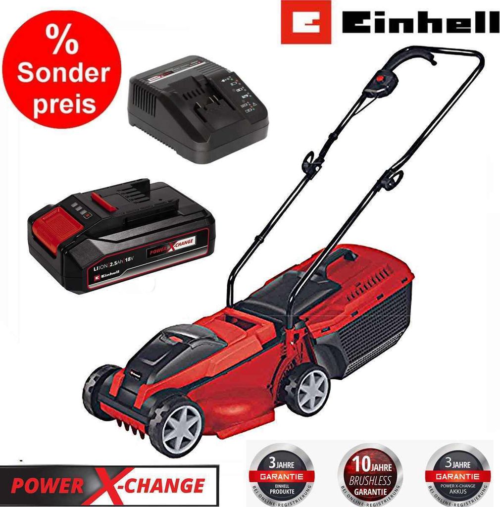 Einhell City Rasenmäher GC-RM 18 Li- Kit 18V, Akku 2.5 Ah Produktbild 