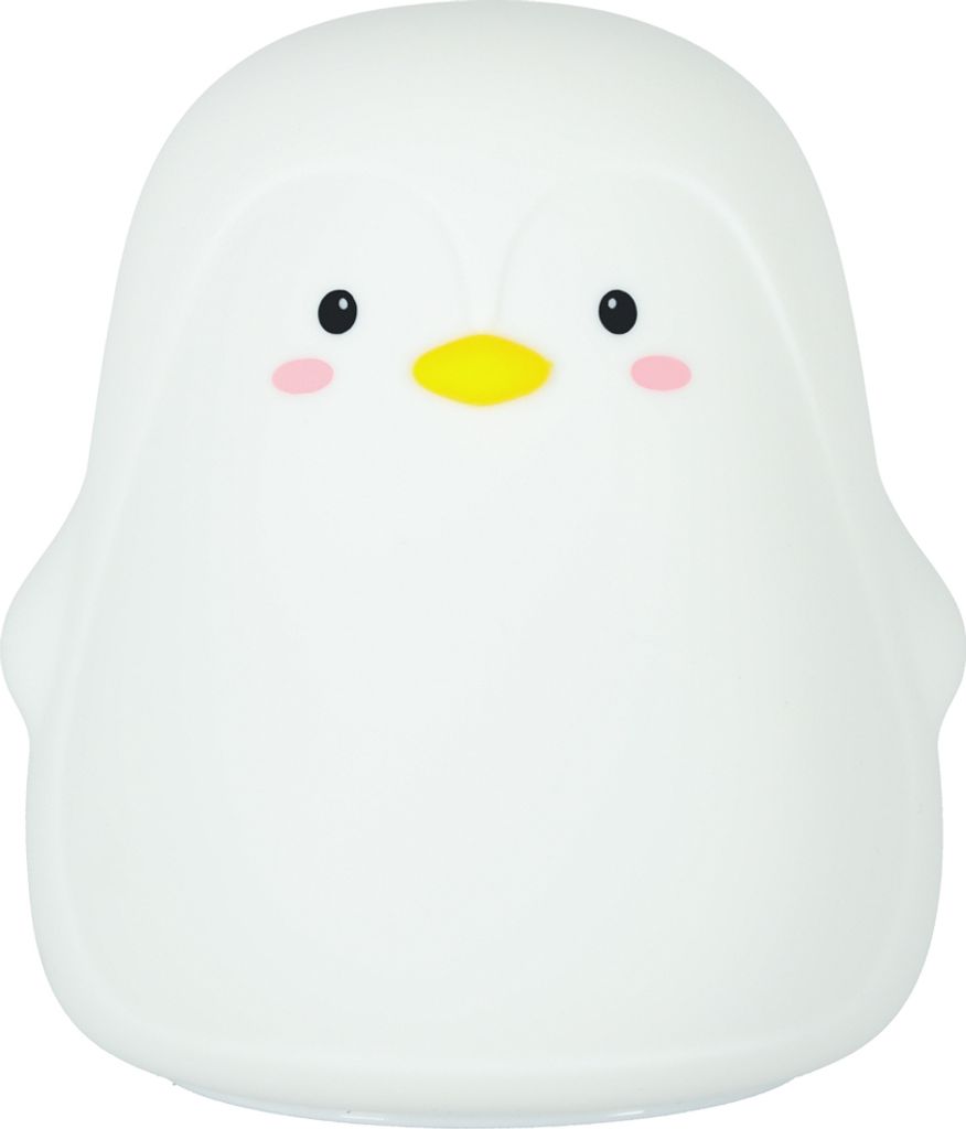 KIK - Silikon-LED-Nachtlicht für Kinder mit weißem Pinguin Produktbild 2