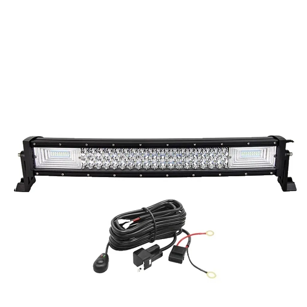 Visibilité maximale avec cette barre LED 22 pouces 7D pour routes de nuit
