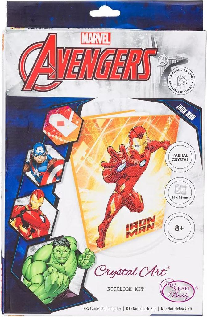 Crystal Art Ironman Notebook 26x18cm