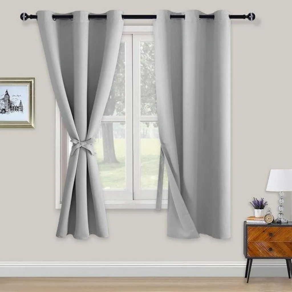 Rideaux brise-vue 183x117 cm lot de 2 : stop au vis-à-vis dans la chambre
