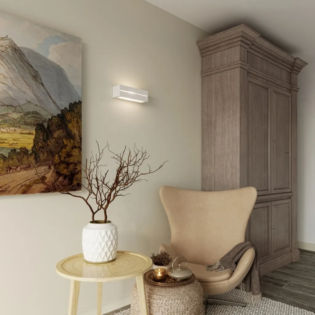 Applique murale blanche E27 dimmable - Lumilo Cordis IP20 intérieur - 9