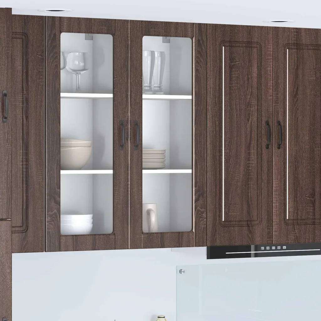 Mobiletto Cucina Rovere Marrone 40x31x100 cm | Salvaspazio vidaXL - 2