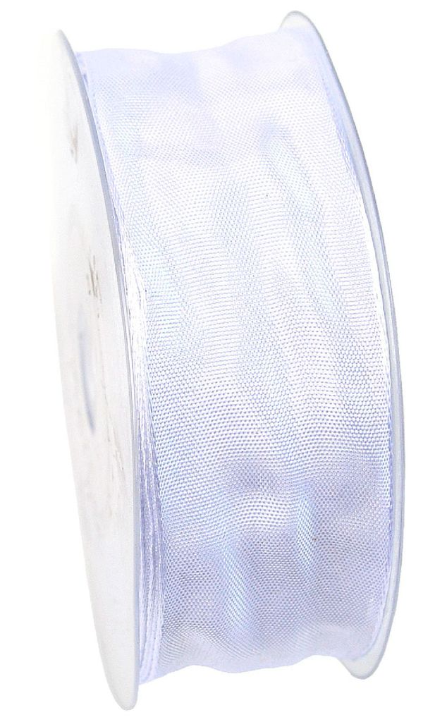 Band mit Drahtkante I weiss I Breite 40 mm I Länge: 25 Meter - 0,57 € pro Meter