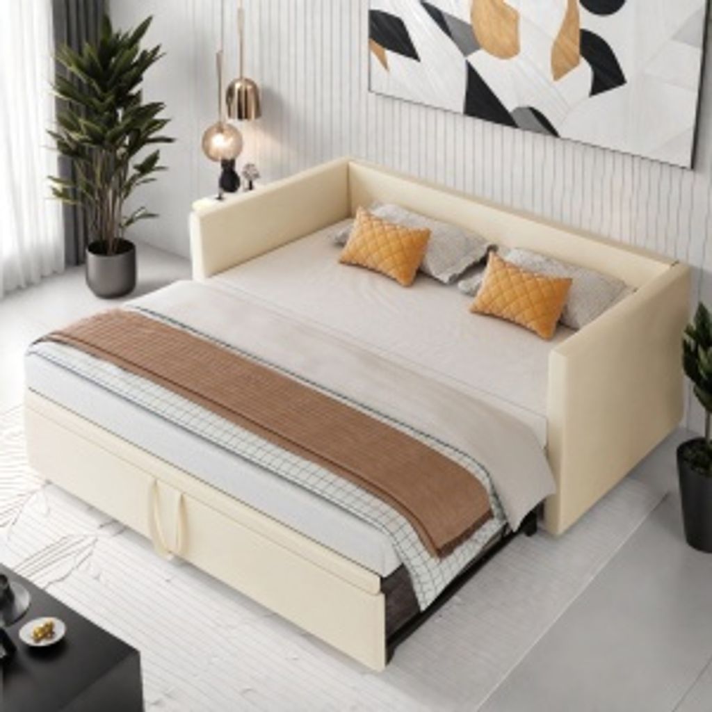 UnboxG Canapé-lit 90x200/180x200cm avec lit escamotable, Image du produit 