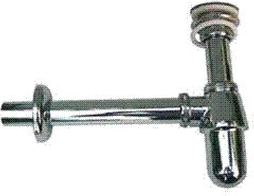 Teka Waschtisch-Gusskappensifon 5/4 Zoll mit Ventil, leichtes Modell ,chrom, 1 Stk.