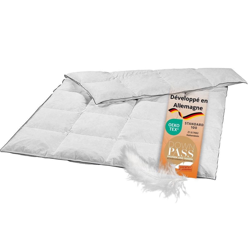 couette chaude en duvet, 135 x 200 cm, 20 % de duvet / 80 % Image du produit 