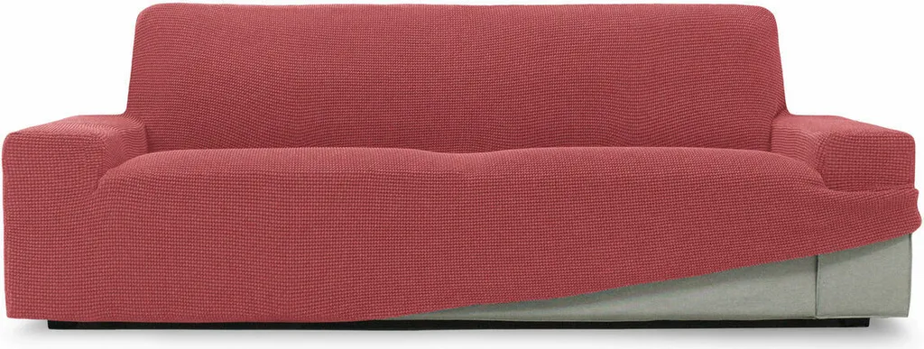 SOFASKINS® Copridivano Super Stretch, Copridivano a 3 posti, Traspirante, confortevole e resistente, Facile da installare, Dimensioni (180-230 cm), Colore Trasparente Fuxie