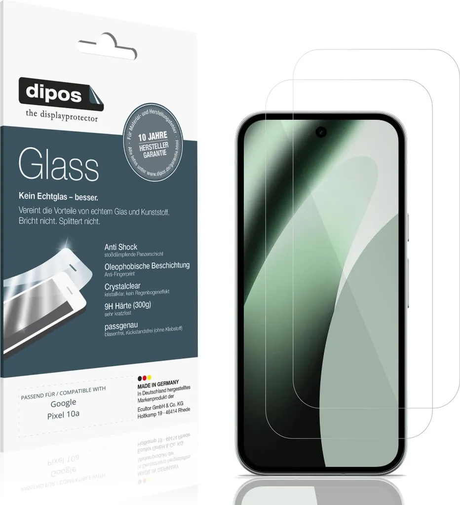 Proteggi Schermo Pixel 10a dipos Vetro Flessibile 9H - Set da 2
