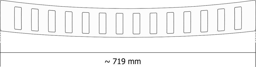 Ladekantenschutz passend für Nissan Leaf 2 ZE1 Aluminium Abkantung ab Bj. 2017-, Farbe:Schwarz