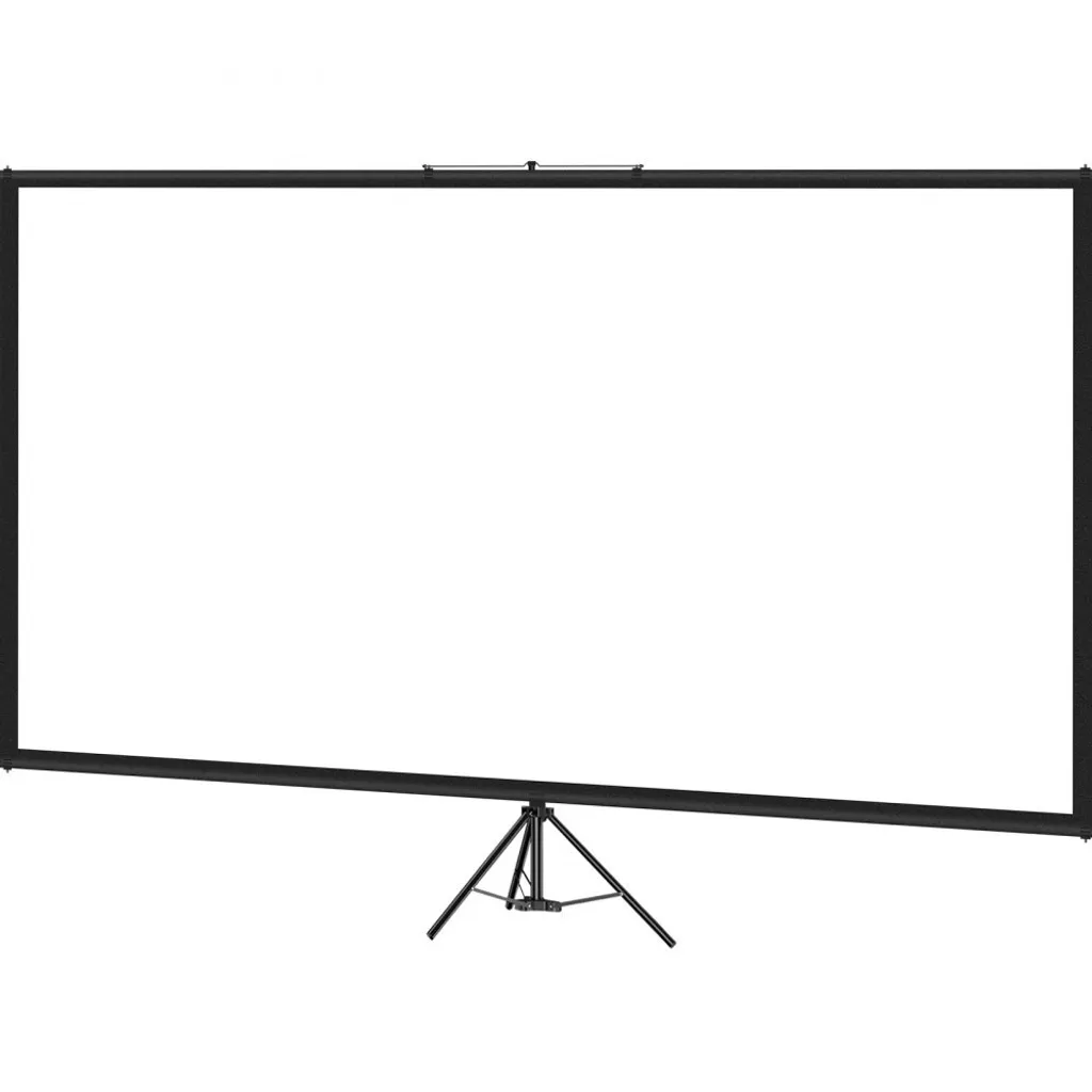 Écran de projection 160° angle de vision 4K HD - Hauteur ajustable - 10