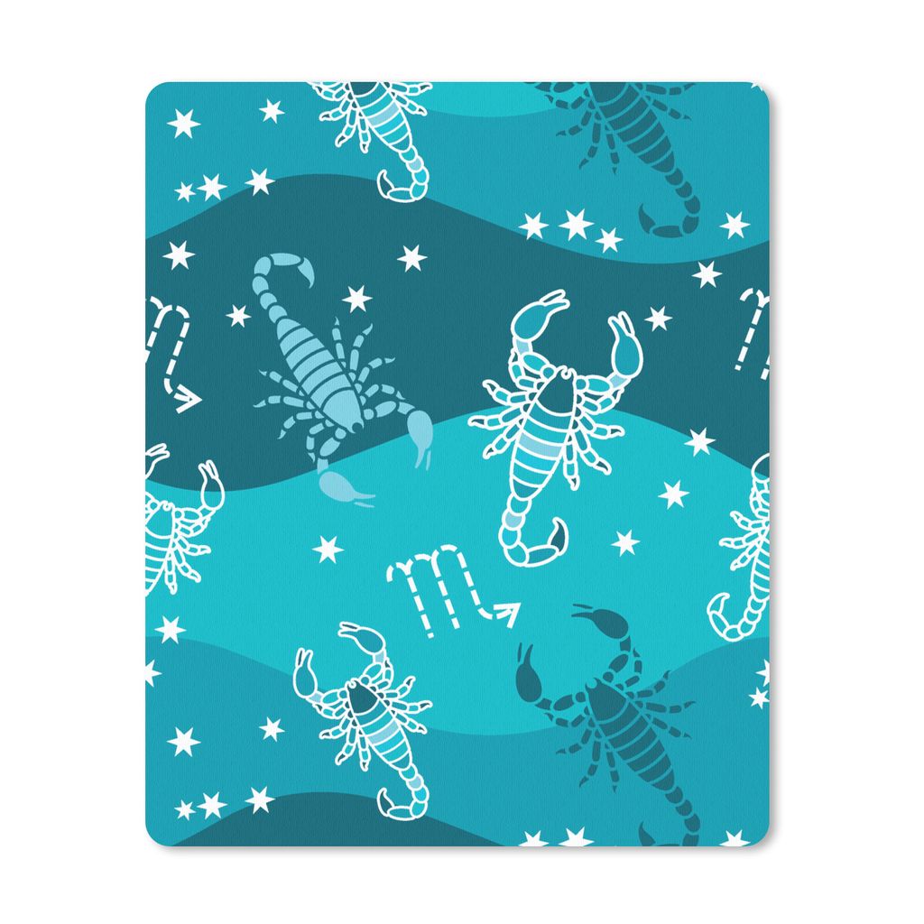 MuchoWow Mauspad Mousepad Skorpion - Tierkreiszeichen - Muster 30x40 cm - Mousepads - Maus Mat - Pad - Mausunterlage - Mausmatten