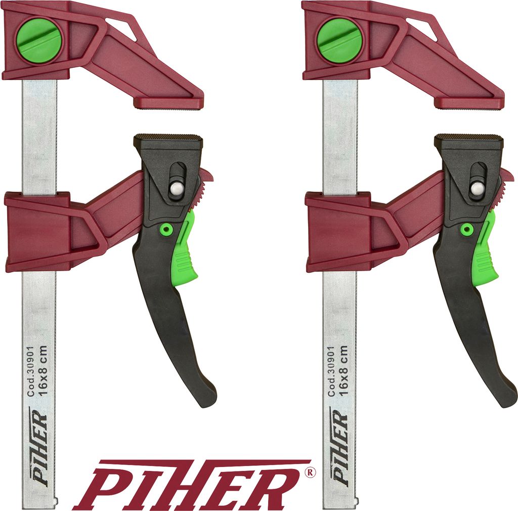 2 x Piher Light Pal 120 kg Zwinge 30 cm