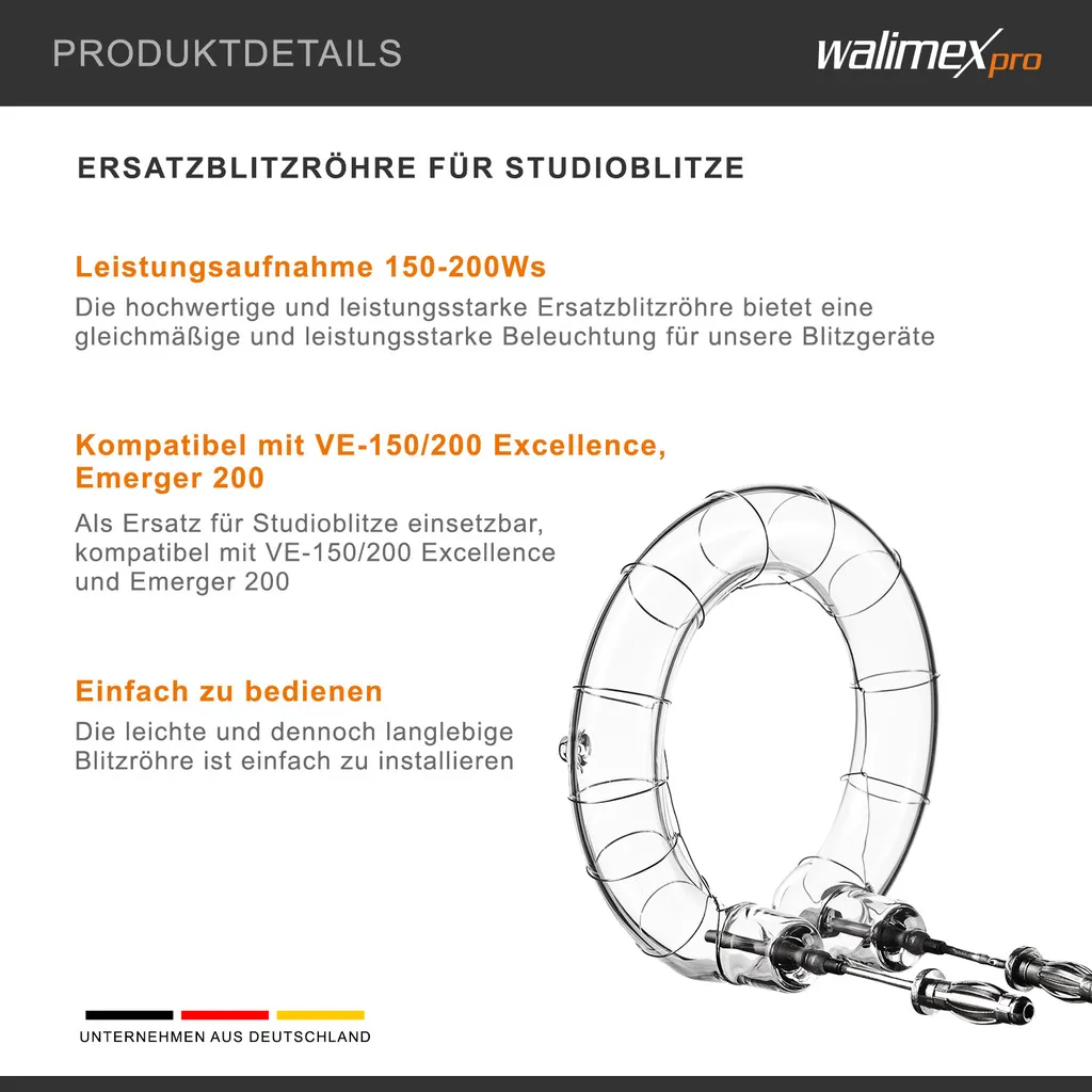 Lampe flash de studio pour Emerger 200 walimex pro - Éclairage optimal - 4