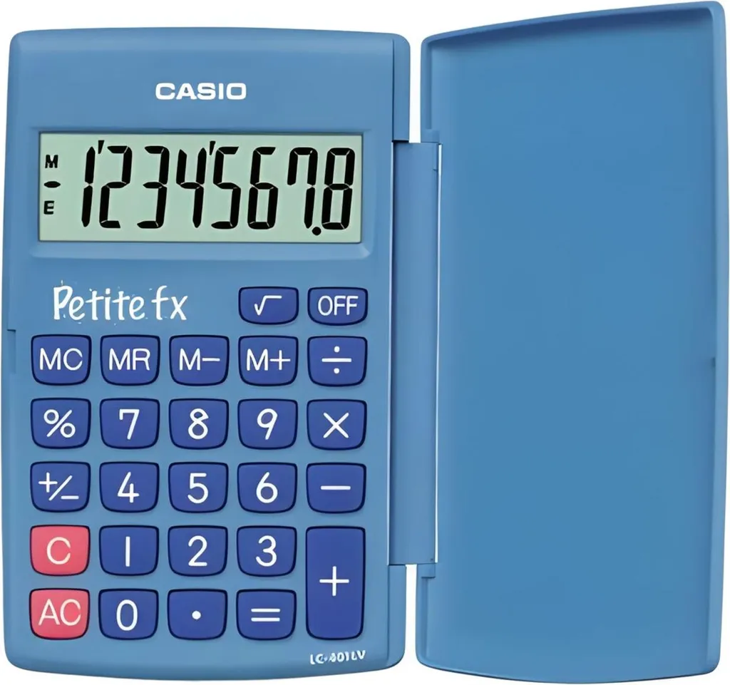Casio Petite FX Blu: La Calcolatrice Perfetta per la Scuola Primaria