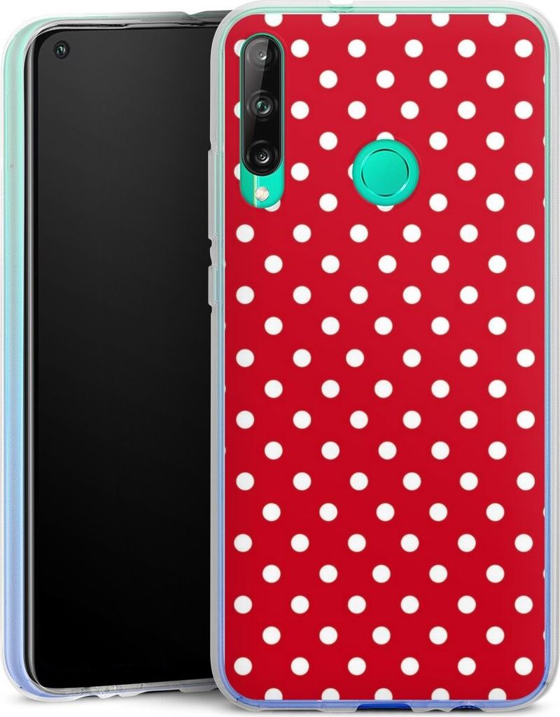 DeinDesign Handyhülle für Huawei P40 Lite E Silikon Hülle Case Smartphone Schutzhülle Polka Dots Punkte Retro