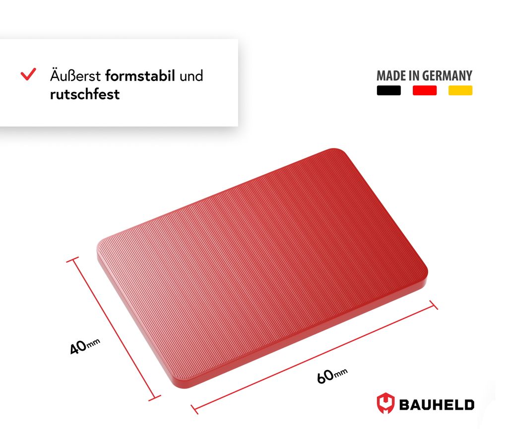 80 Bunte Unterlegplatten Aus Kunststoff - 6 Stärken Für Präzises Ausgleichen