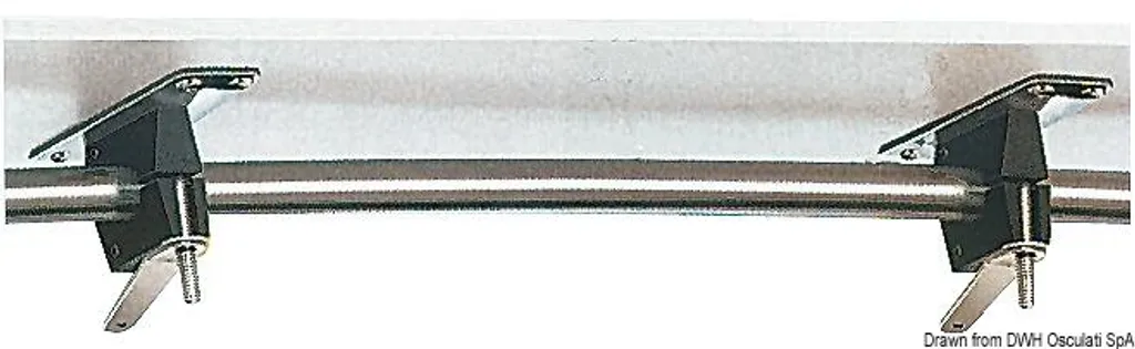 Fixation sur tube MAGMA Ø 28/32 mm pour balcon de bateau et nautisme