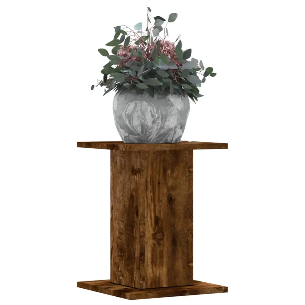 Occasione Set 2 Supporti Piante 30x30x40 cm Rovere Affumicato Legno