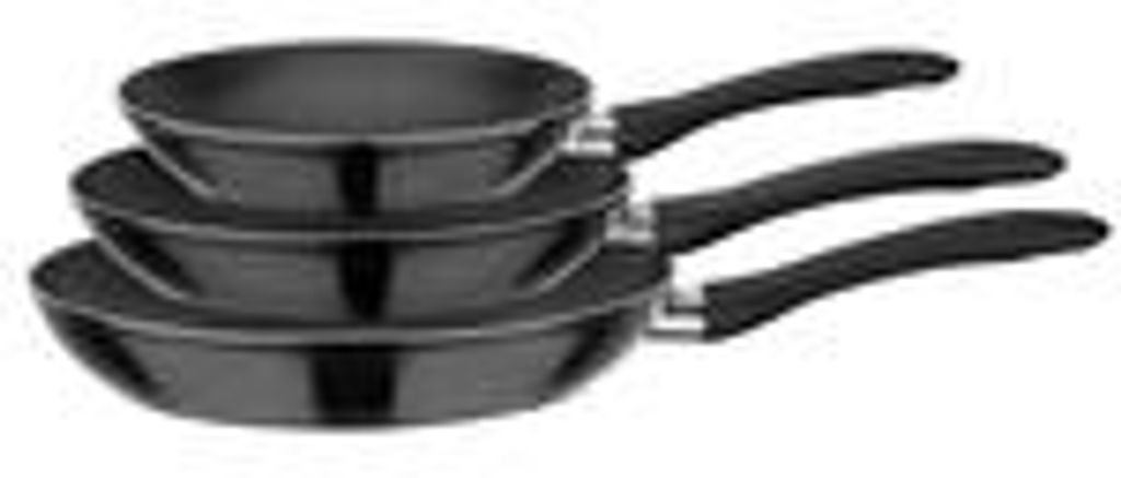Set di padelle GSW Nova, 3 pezzi, nero, alluminio, Immagine del prodotto 