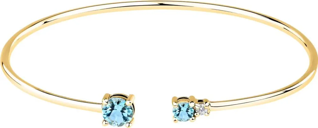 Bracelet Jonc en Or Plaqué pour Femme - Bijouterie Tesori SAIW306