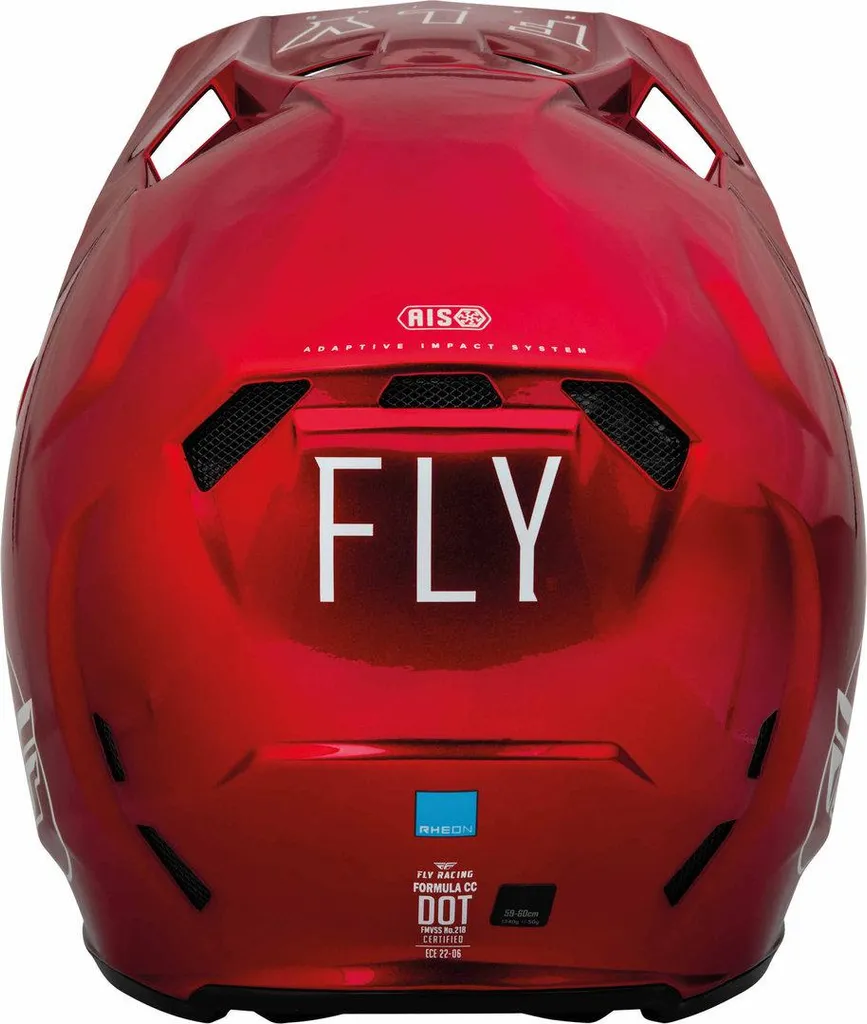 Casque Formula CC Centrum Fly Racing en Carbone Composite Rouge Blanc L