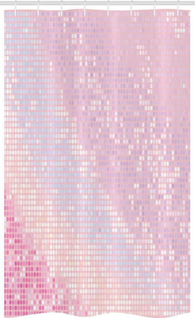 ABAKUHAUS Rideau de douche moderne étroit, motif abstrait Image du produit 