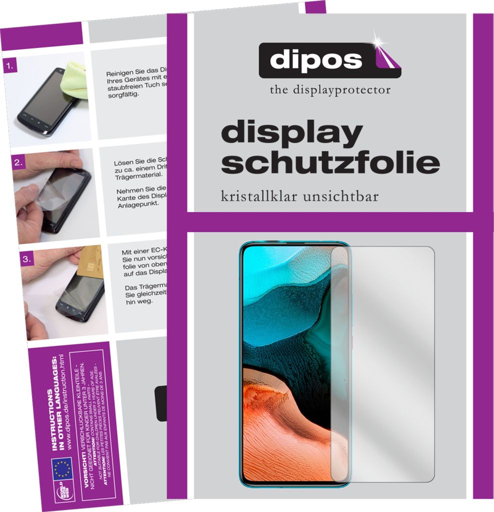 1x Schutzfolie für Xiaomi Redmi K30 Ultra klar Displayschutzfolie Folie Display Schutz dipos