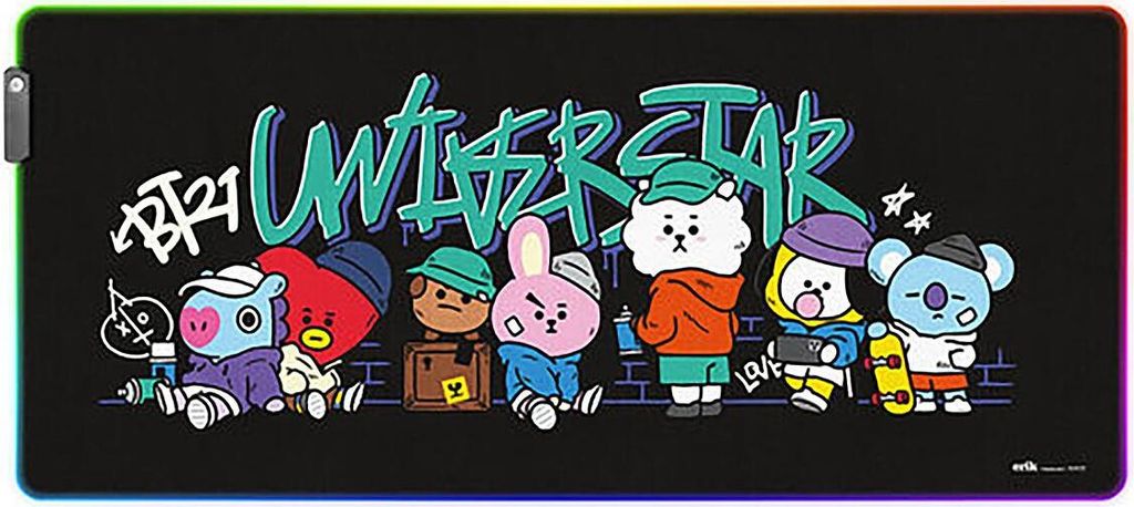 BT21 - Mata gamingowa / na biurko XXL z podświetleniem LED Zdjęcie produktu 