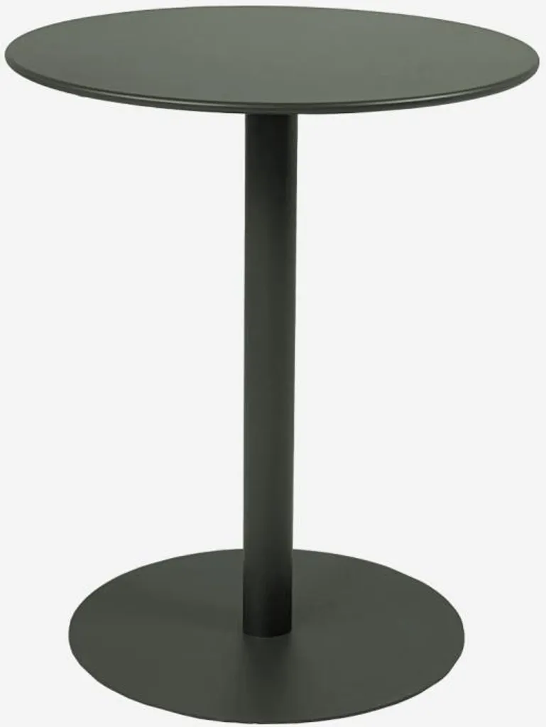 Tavolo Bistrot Acciaio Rotondo 60cm Verde Kaki - Qualità Professionale