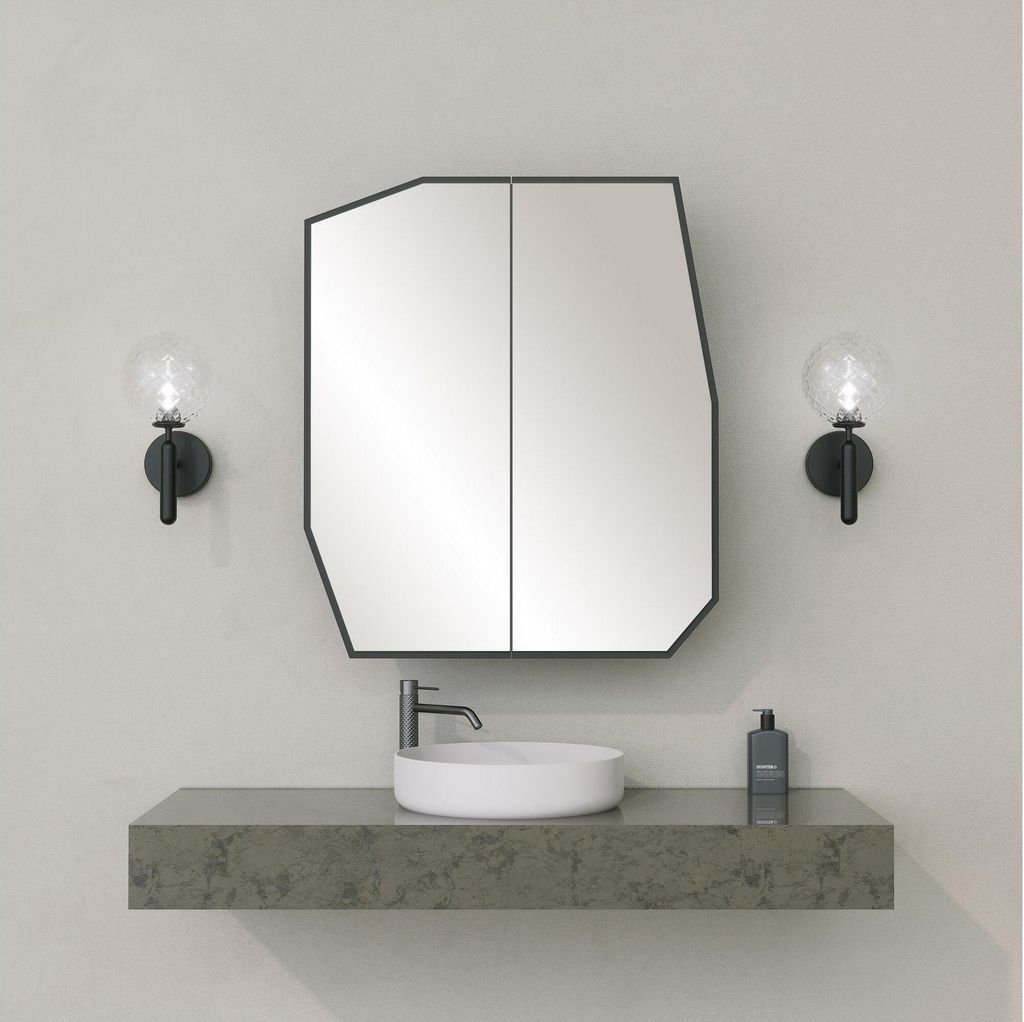 Skye Decor, Quartz Cabinet - Black, Badezimmerschrank, Produktbild 1