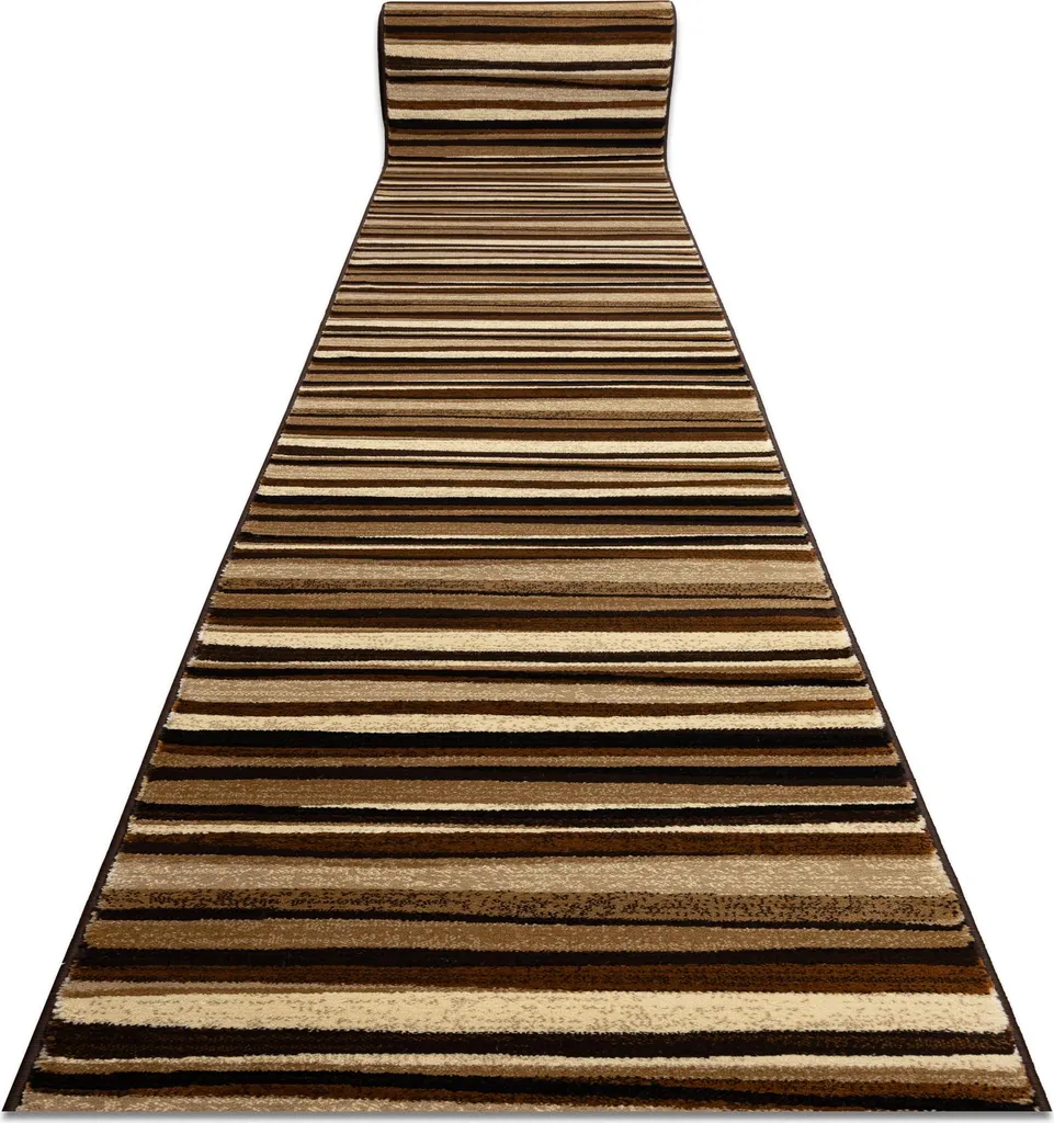 Tapis de couloir anti-usure Royal 5374 fleurs beige marron 70x310 cm