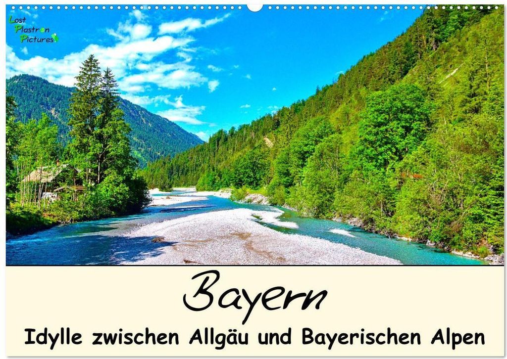 Bayern - Idylle zwischen Allgäu und Bayerischen Alpen (Wandkalender 2026 DIN A2 quer), CALVENDO Monatskalender
