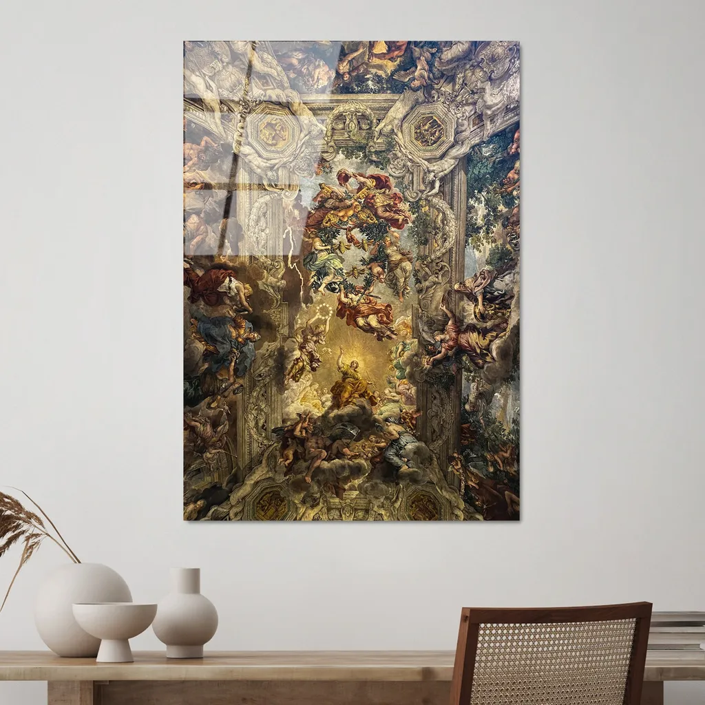 Wallity, UV-185 70 x 100, Quadro decorativo in vetro temperato, 100 % vetro temperato, Multicolore, 70 x 100 cm