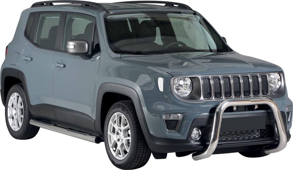 Frontbügel Frontschutzbügel für Jeep Renegade 2018-2022 ø76mm Stahl Silber