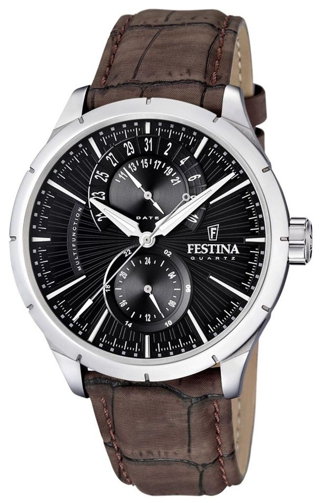Pánské náramkové hodinky Festina F16573/4 Silver Brown Obrázek produktu 