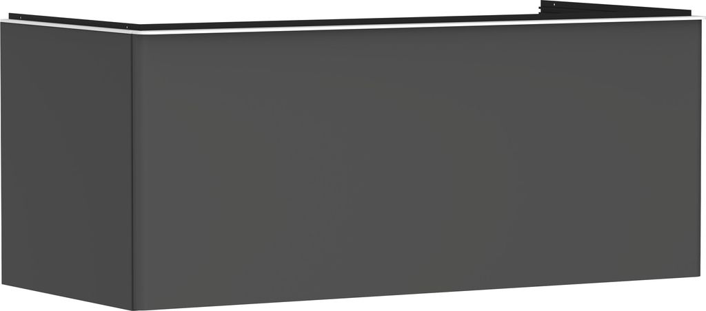 hansgrohe Xelu Q Waschtischunterschrank, 1180x550, 1 Schubkasten, für Konsolen mit Aufsatzwaschtisch, geschliffen, 54063700