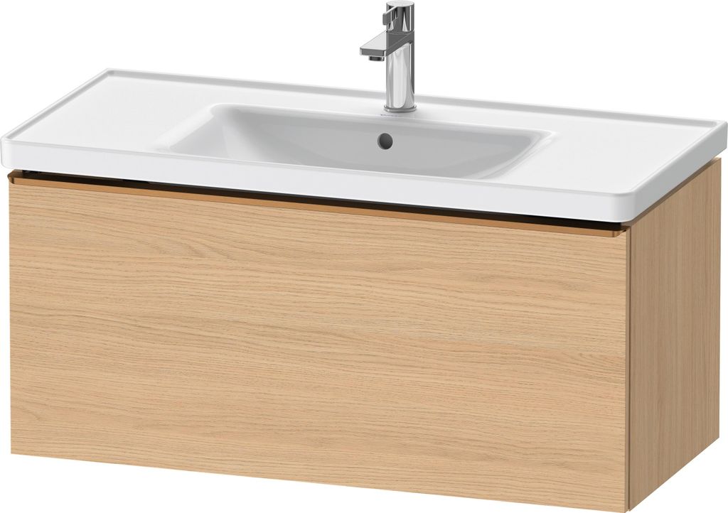 Duravit D-Neo Waschtischunterbau wandhängend, 984x440x452mm, 1 Auszug, mit Griff Bronze gebürstet, DE4256004300000